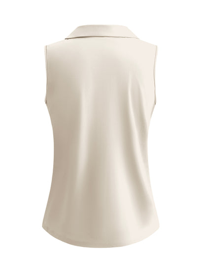 Top with collar and cut sleeves