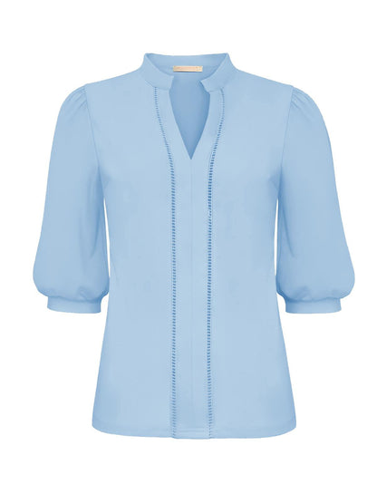 Top 3 Buttons Short Sleeves - SoMuch Fashion
