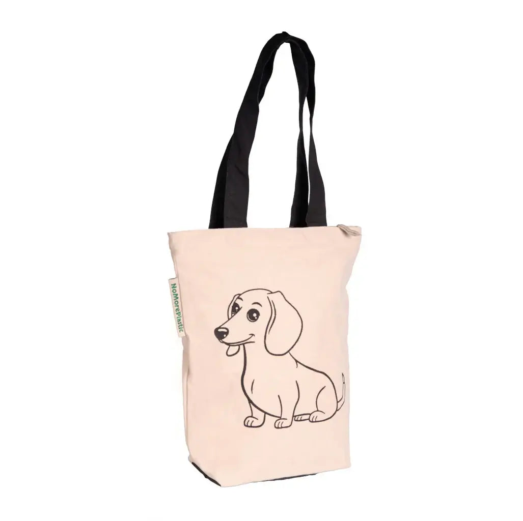 Tote Bag Teckel - Duurzaam - met rits