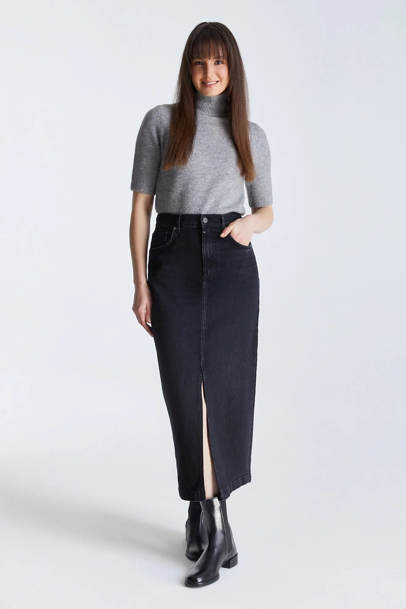 Valerie Jeans rok Zwart