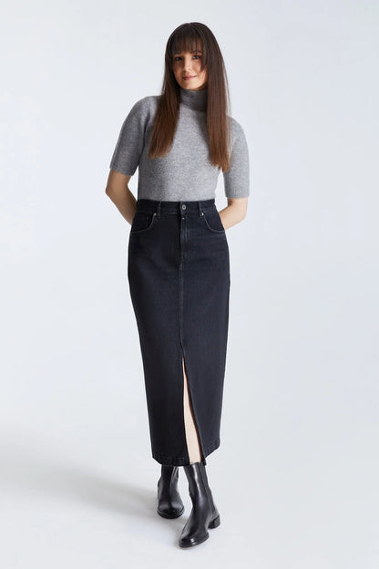 Valerie Jeans rok Zwart