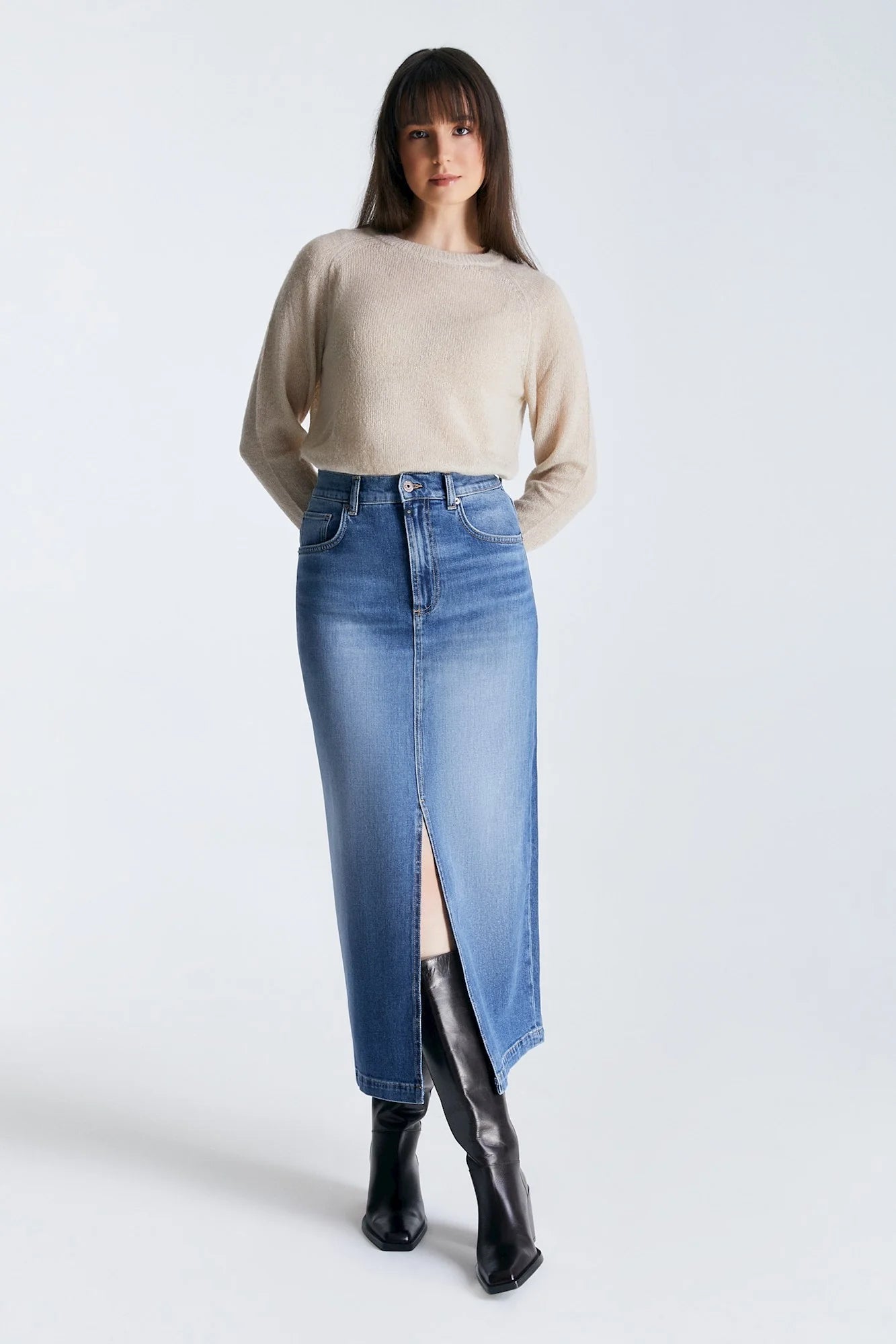 Valerie Denim Skirt   Medium Blue