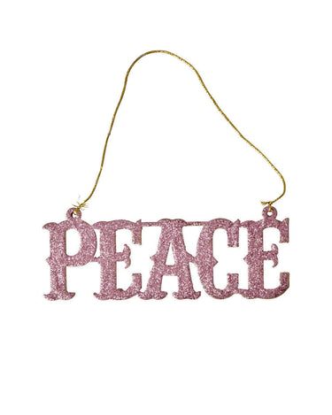 Christmas Ornament Pink Peace