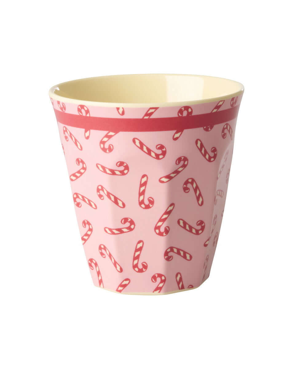 Melamine cup  Candy Cane print
