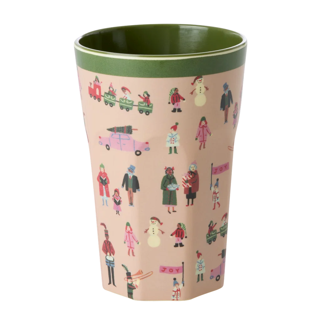 Melamine Cup with Holiday Print