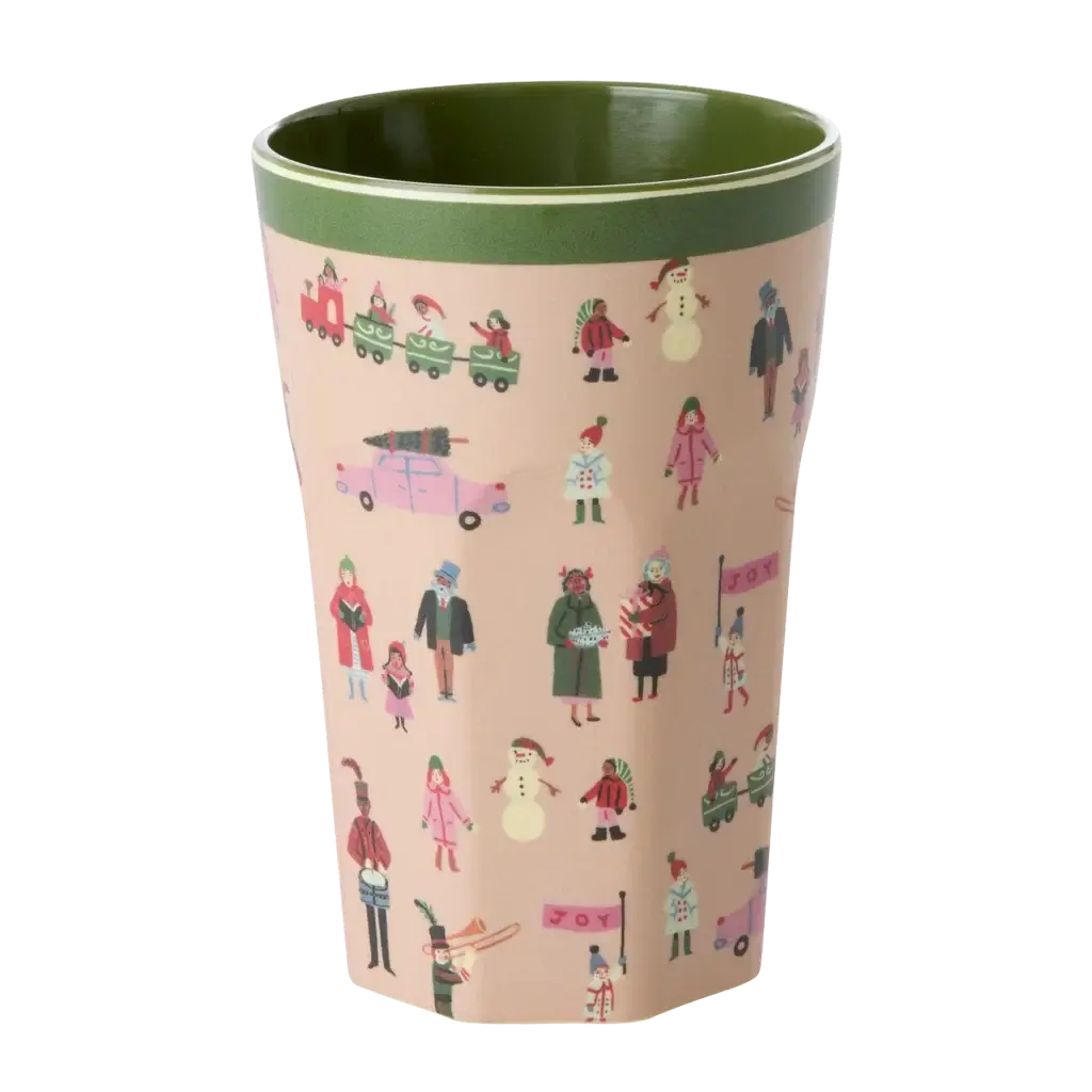 Melamine Cup with Holiday Print