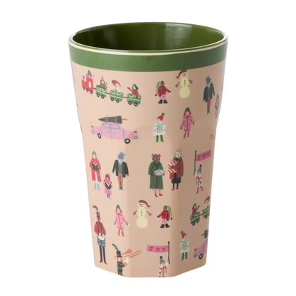Melamine Cup with Holiday Print