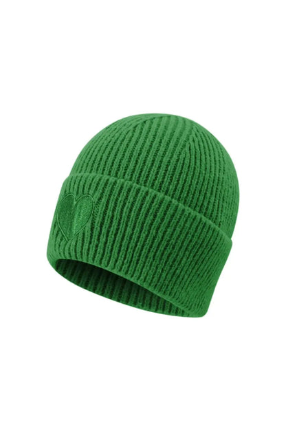 Hartjes muts groen