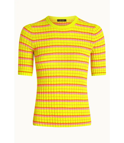 Agnes Rib Top Sunny  Neon Yellow