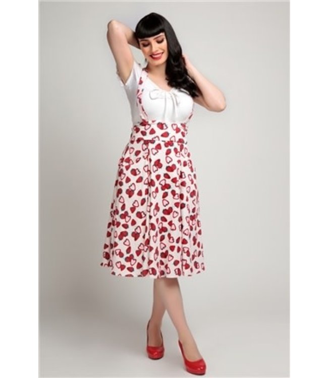Alexa Strawberry Swing Skirt