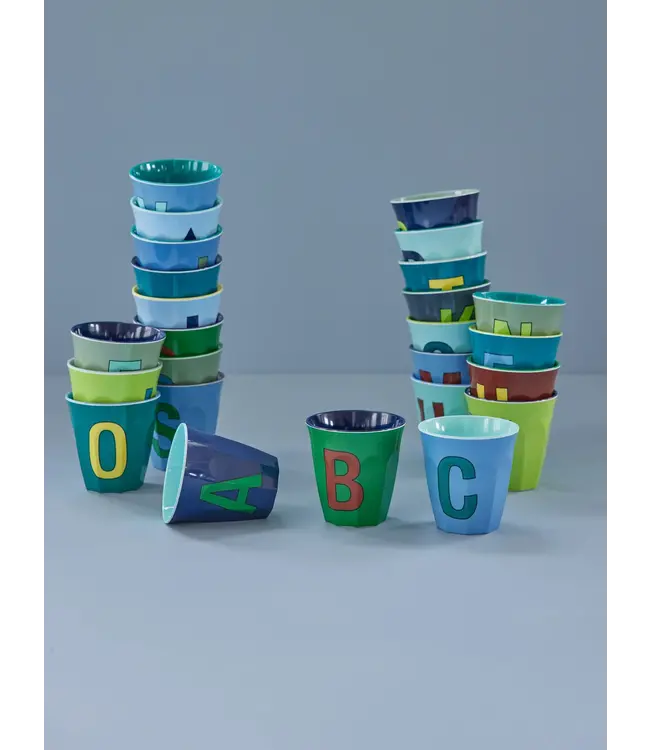 Alfabet Bekers Blauwe Serie