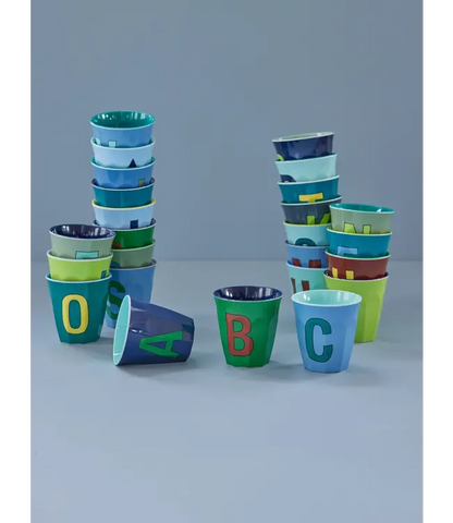 Alfabet Bekers Blauwe Serie