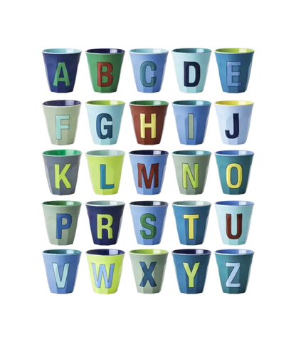 Alfabet Bekers Blauwe Serie