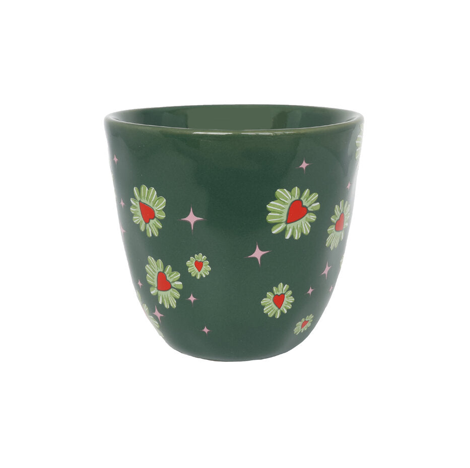 Gave beker  met letter en print 