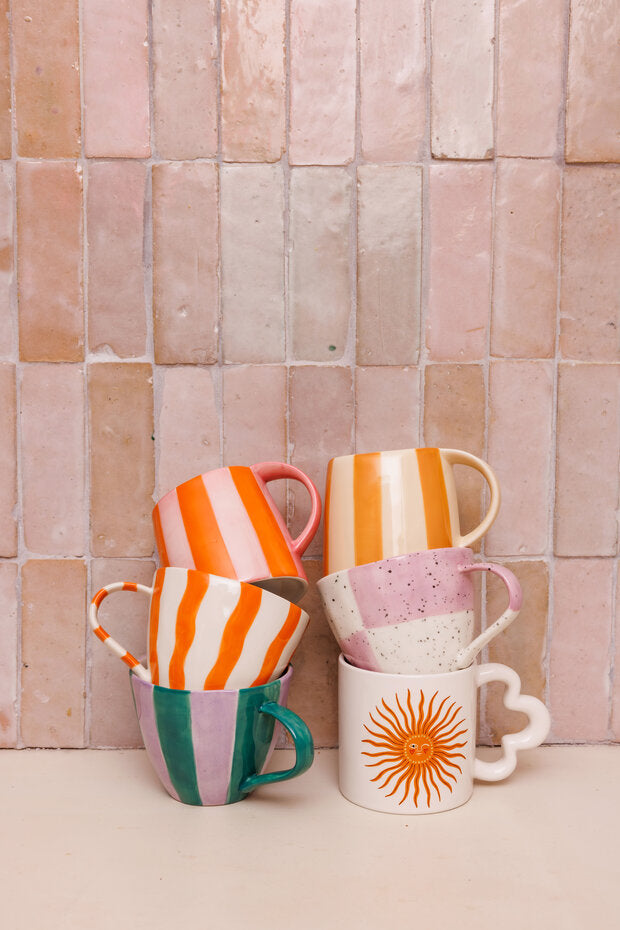 All the Luck in the World Mug Wavy Orange
