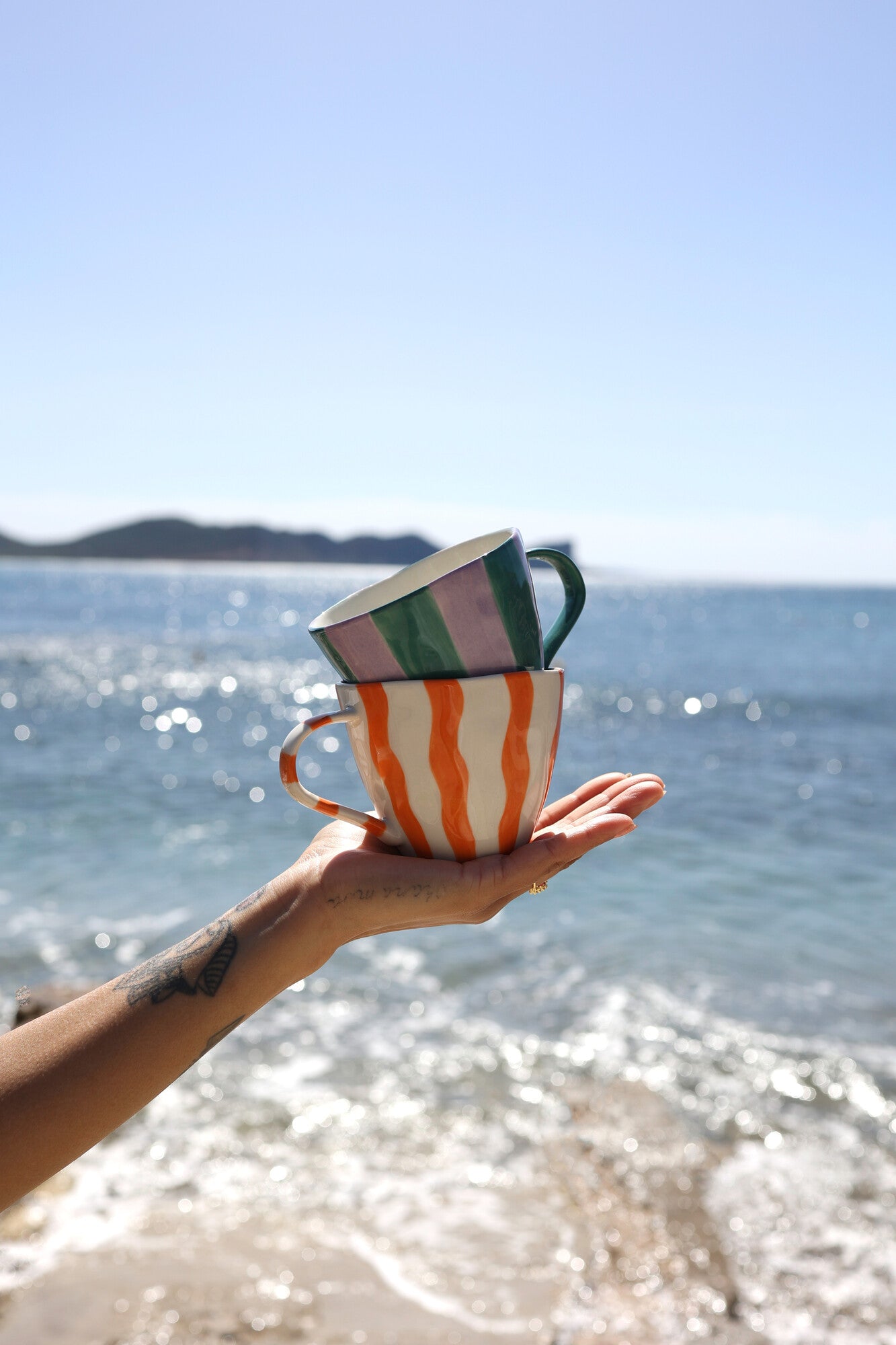 All the Luck in the World Mug Wavy Orange