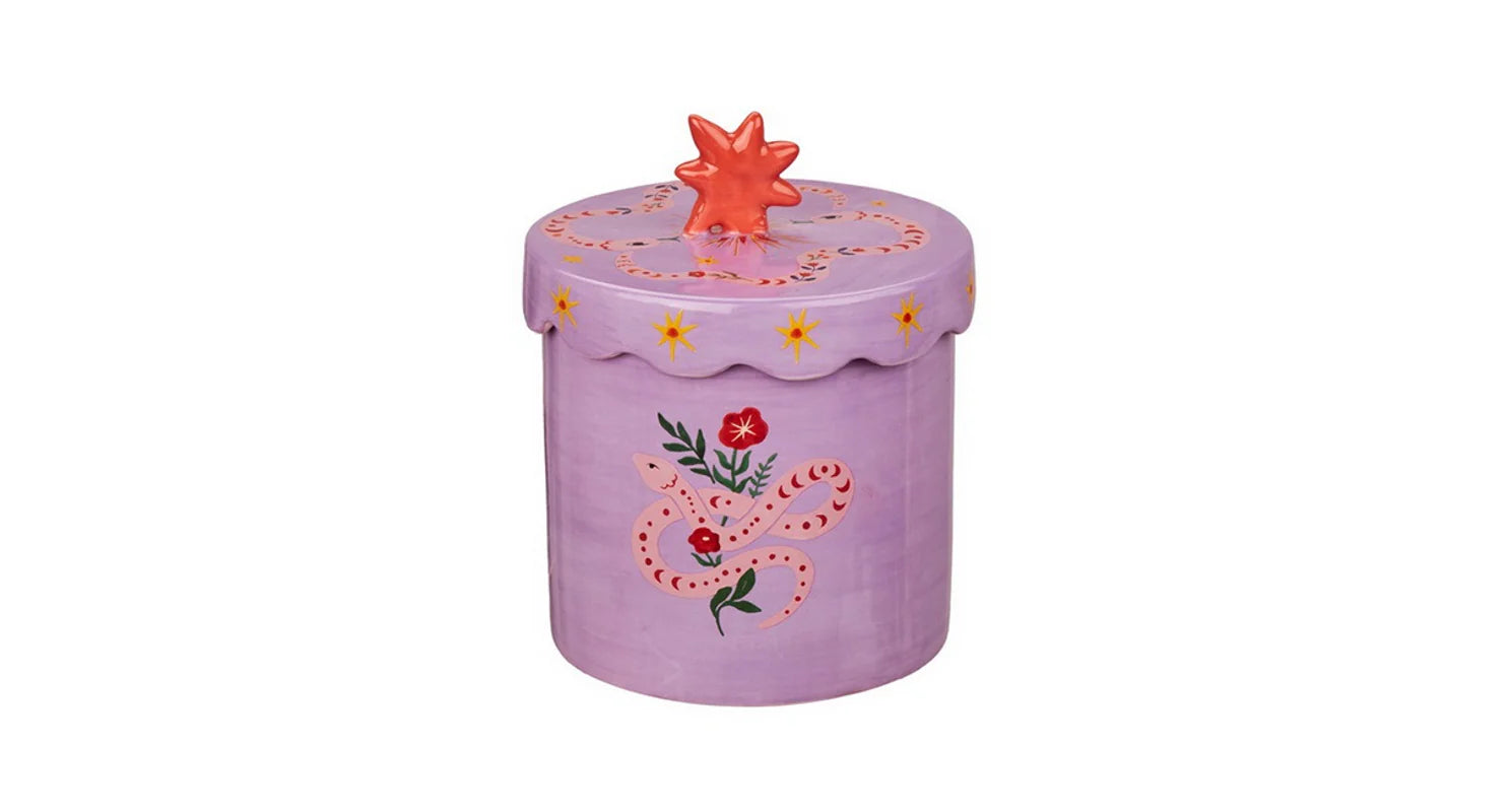 Aardewerk opbergbox snake