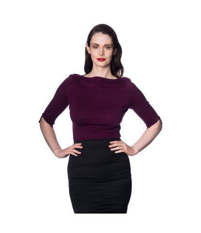 Basic Trui Aubergine