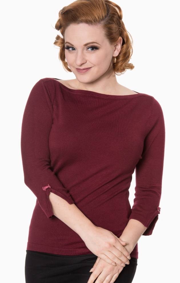 Basic Trui  Bordeaux