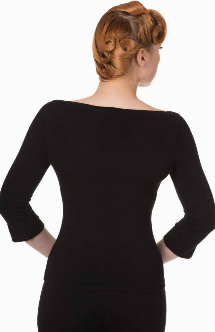 Basic Trui Zwart  Zwart