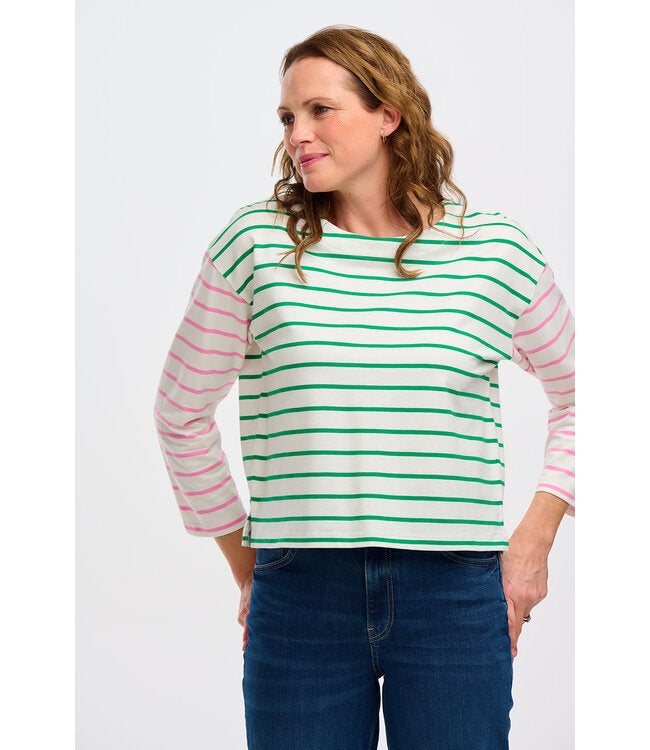 Billie Breton top   Pink -Green