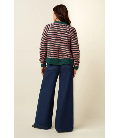 Blanca Cardi Flora  Pine Green