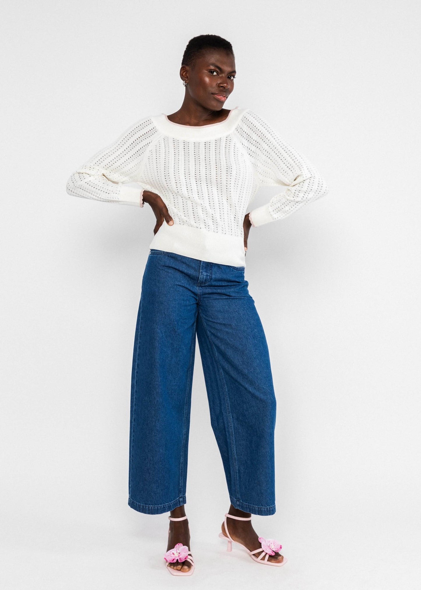 Knitted Jumper Delicious Summer dreamy white knit