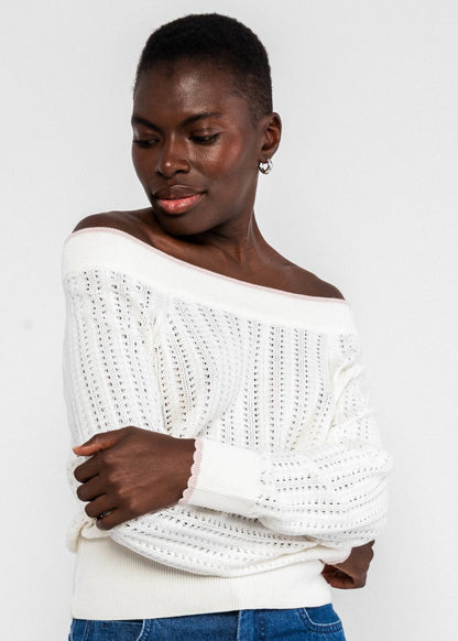 Knitted Jumper Delicious Summer dreamy white knit
