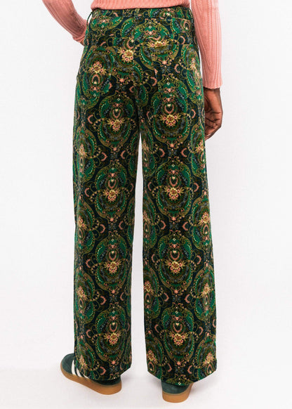 Corduroy Pants High Waist Marlotte - SoMuch Fashion