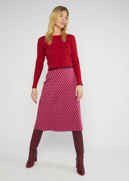 Midirock Relax and Revel pink urban check