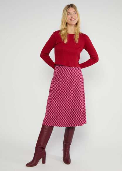 Midirock Relax and Revel pink urban check