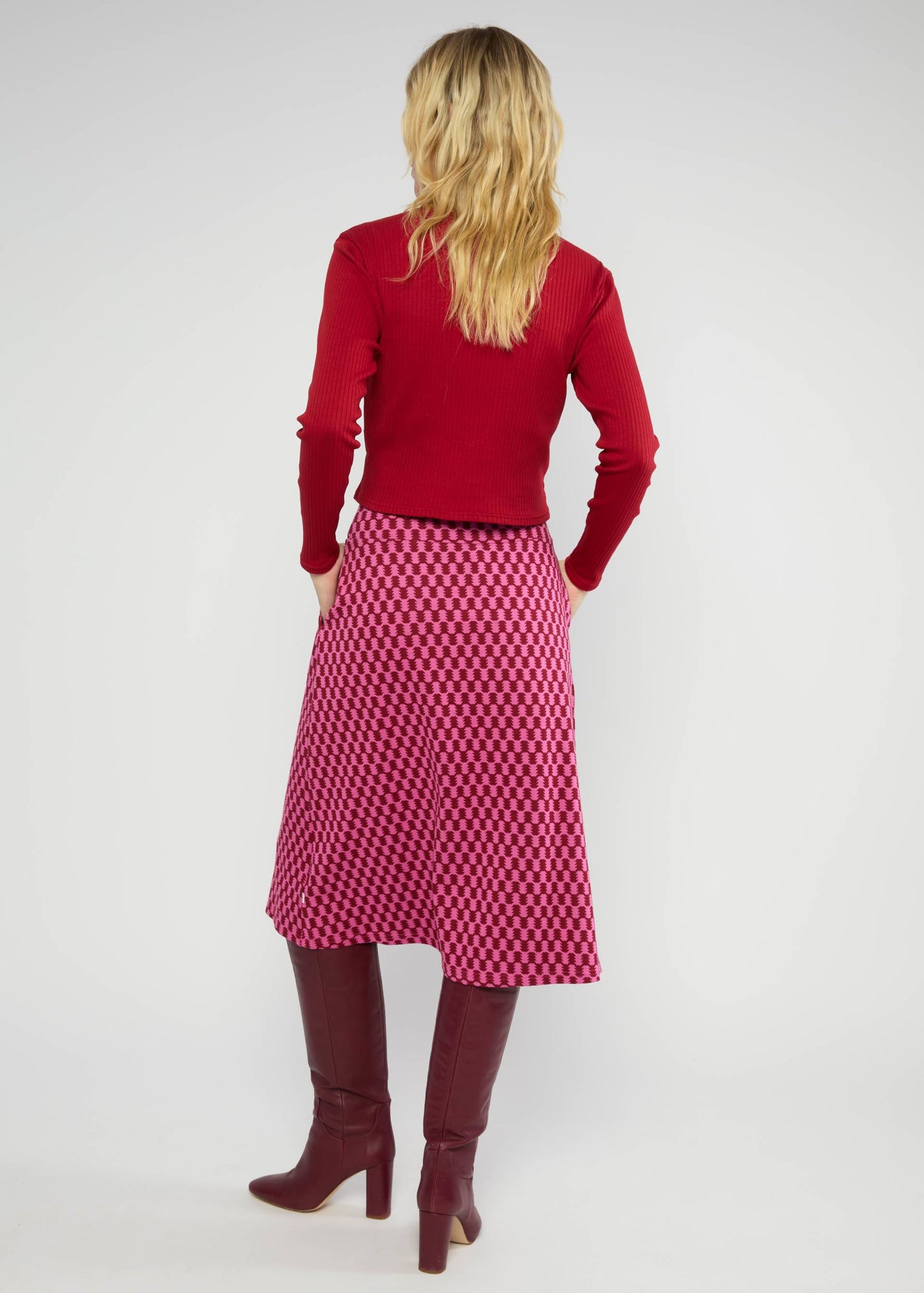 Midirock Relax and Revel pink urban check