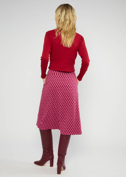 Midirock Relax and Revel pink urban check