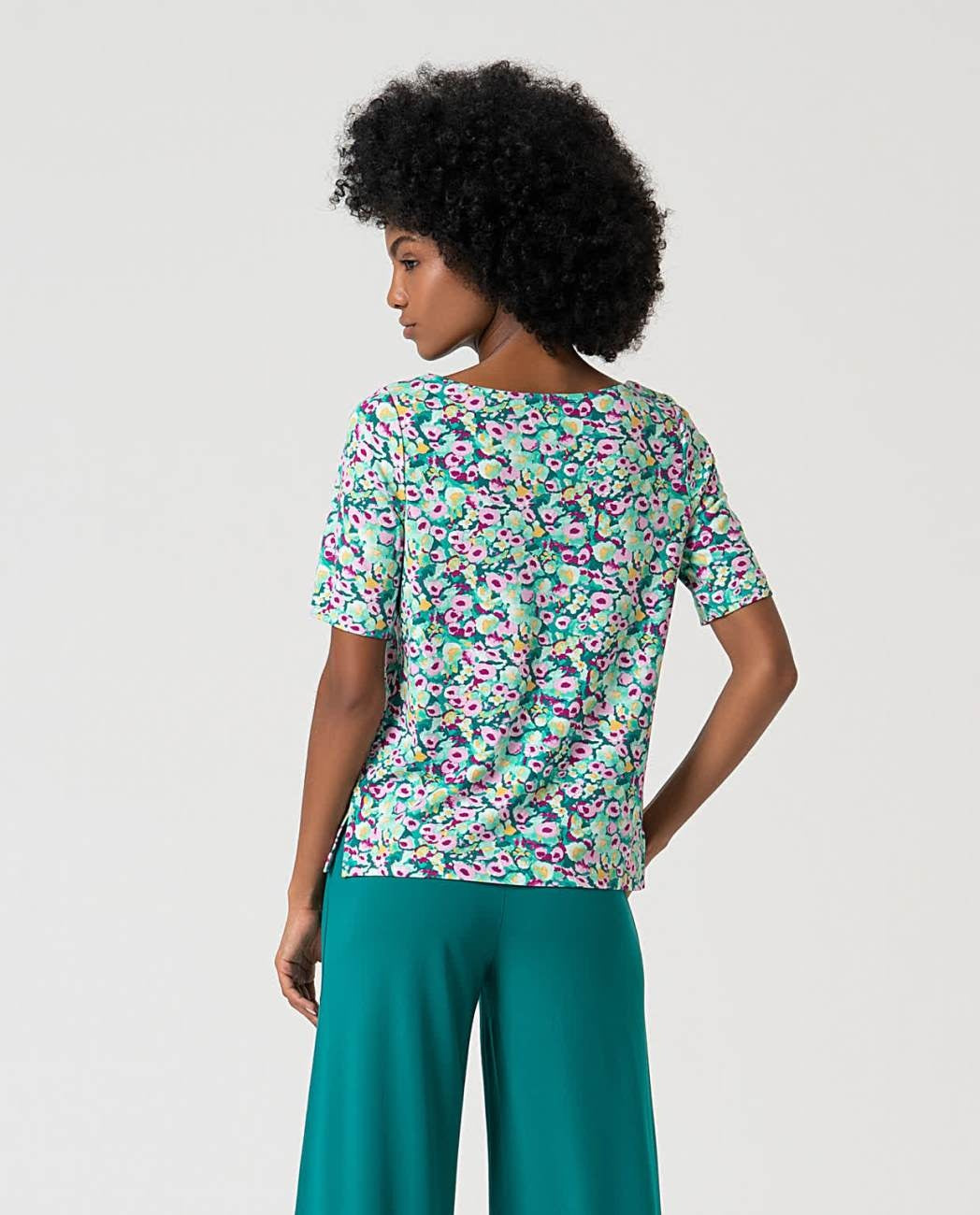 Boatneck T shirt   Blue