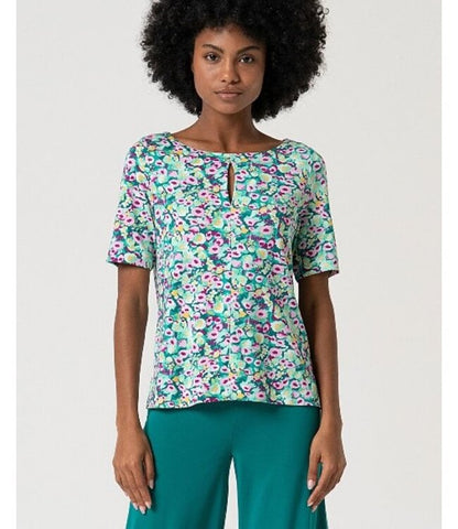 Boatneck T shirt   Blue