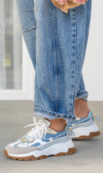 BONNEY denim - Sneakers  Champagne / Jeans