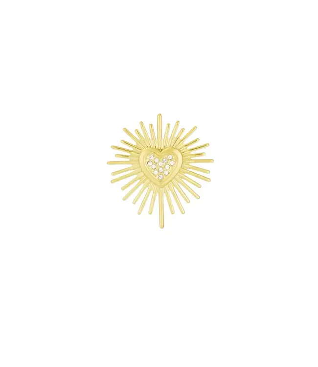 Broche hart Goud