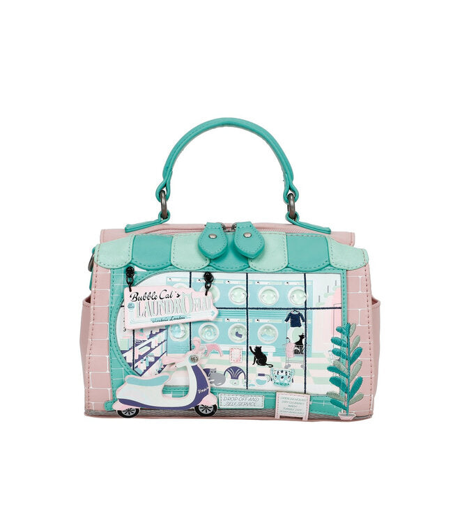Bubble Cats Laundromat Hollis Bag