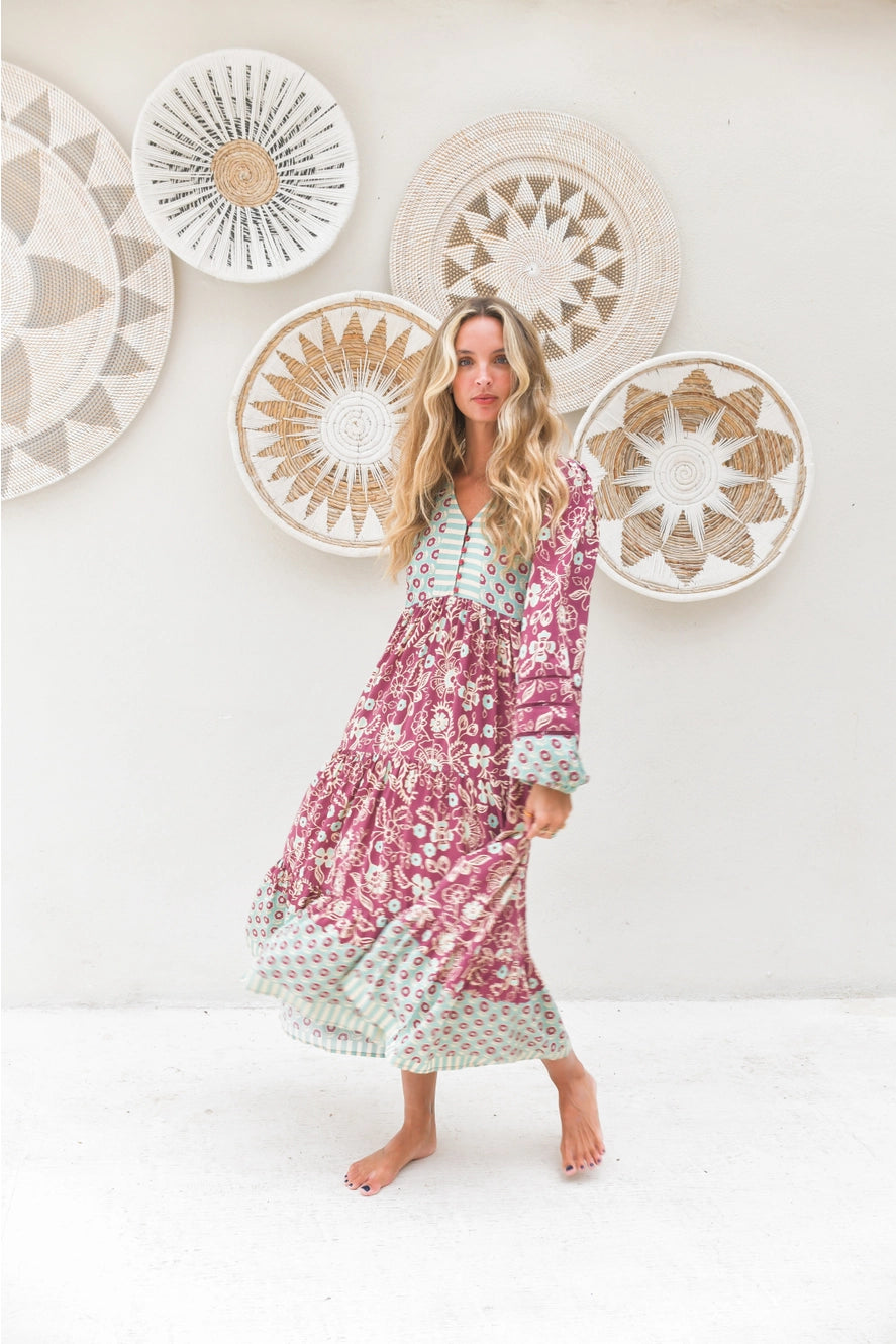 Athena Print Eve Midi Dress