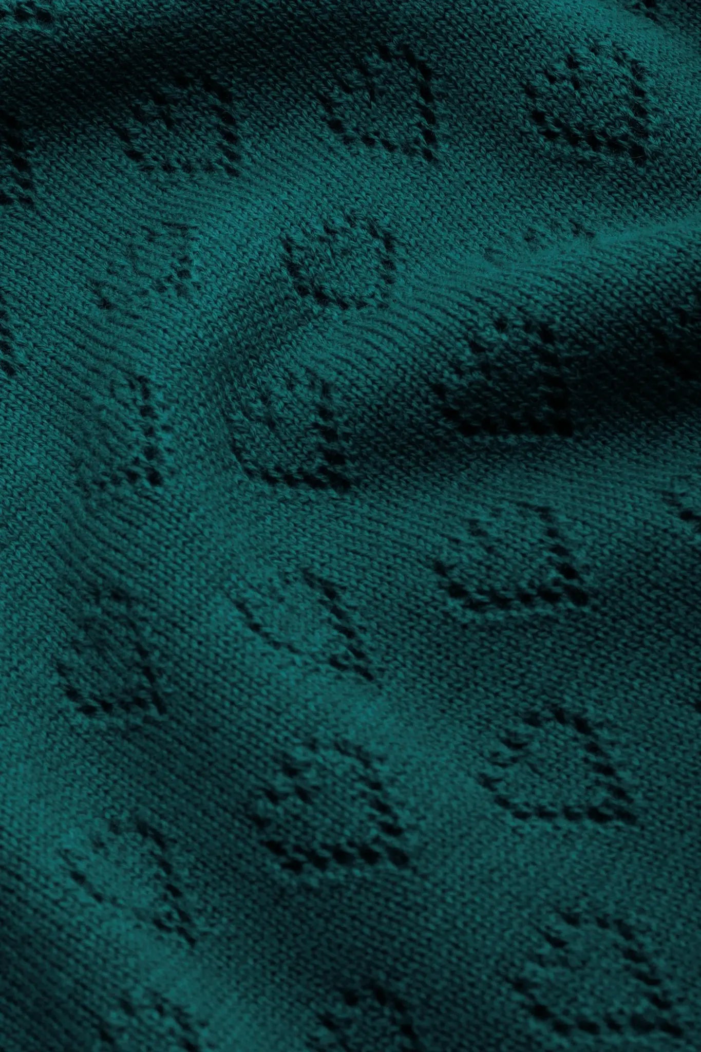 Cardi Heart Ajour  Dragonfly Green