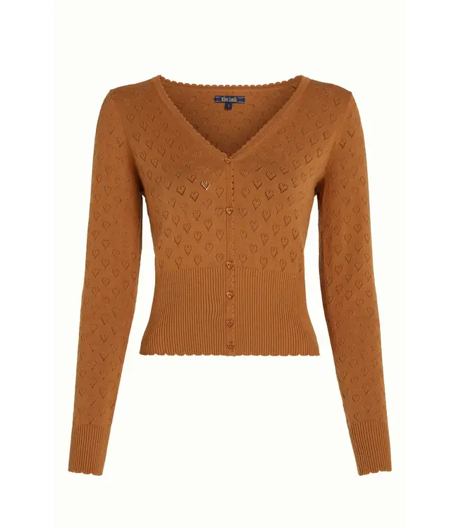 Cardi Heart Ajour  Maple orange