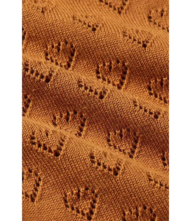 Cardi Heart Ajour  Maple orange