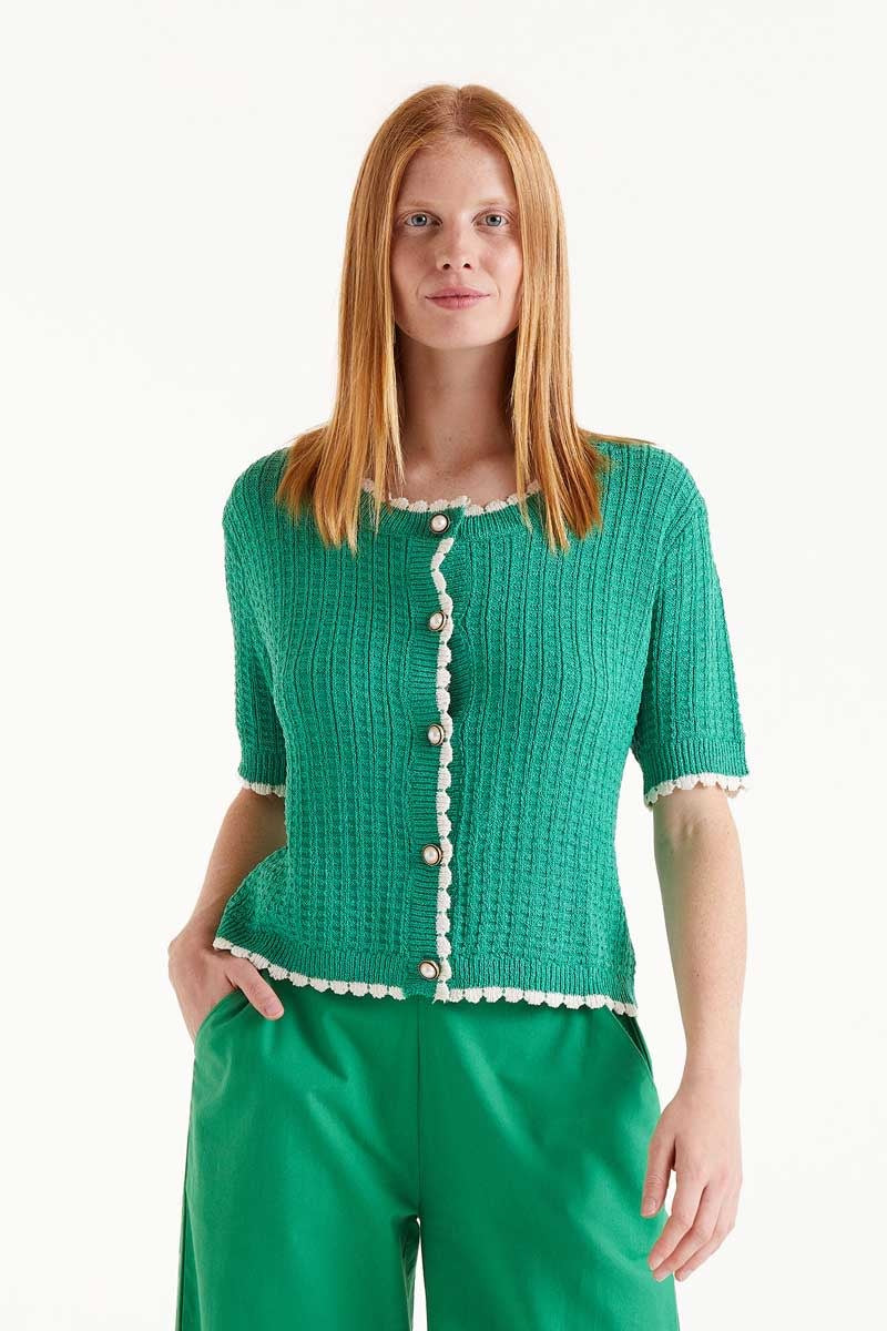 Cardigan Groen