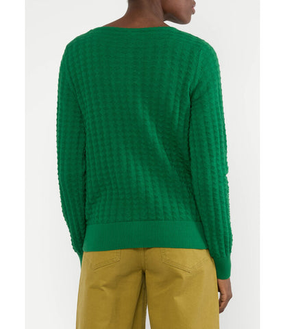 Cardigan Save the Brave boogie green knit