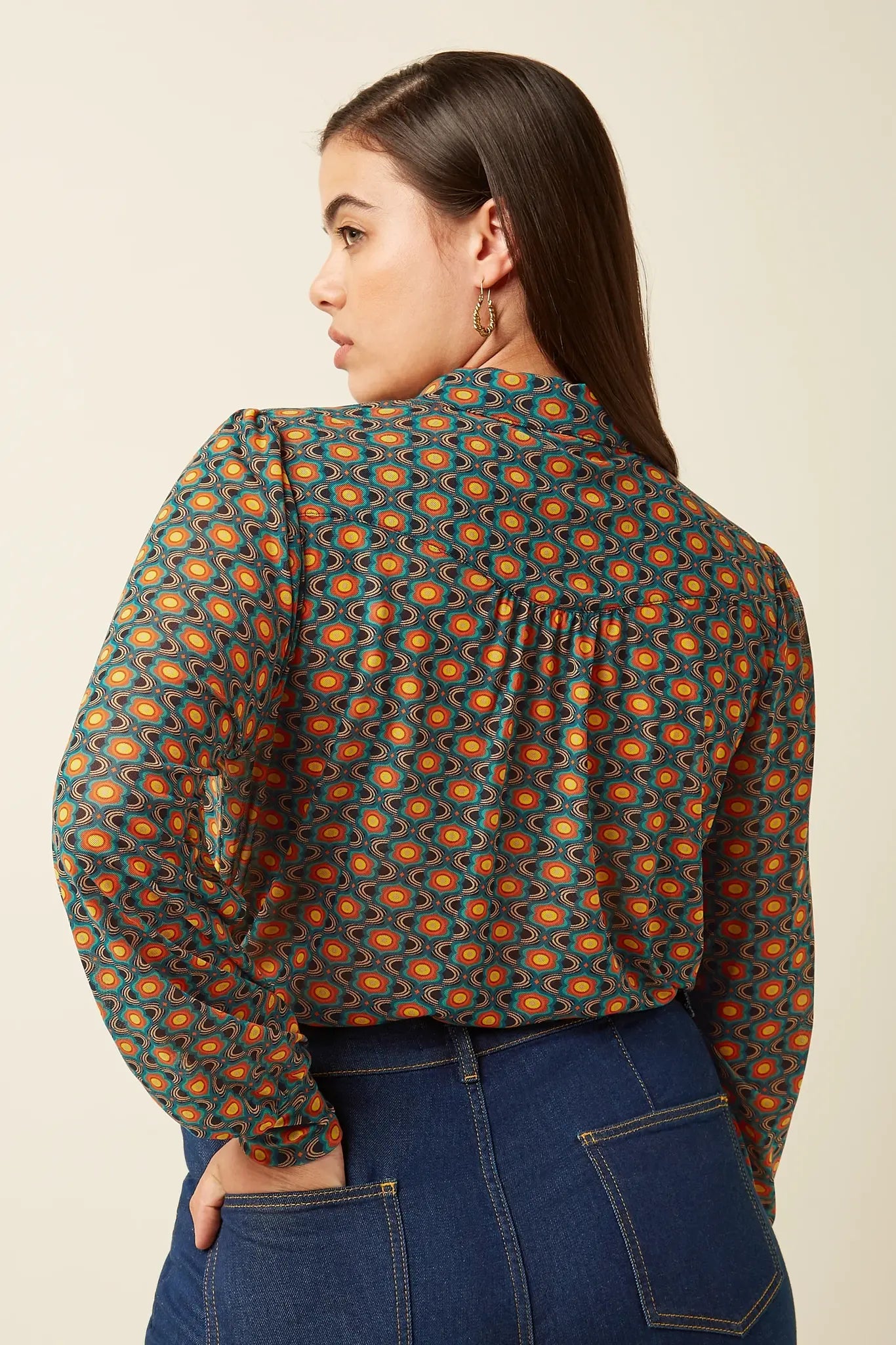 Carina Blouse Duper Mesh  Multi Color