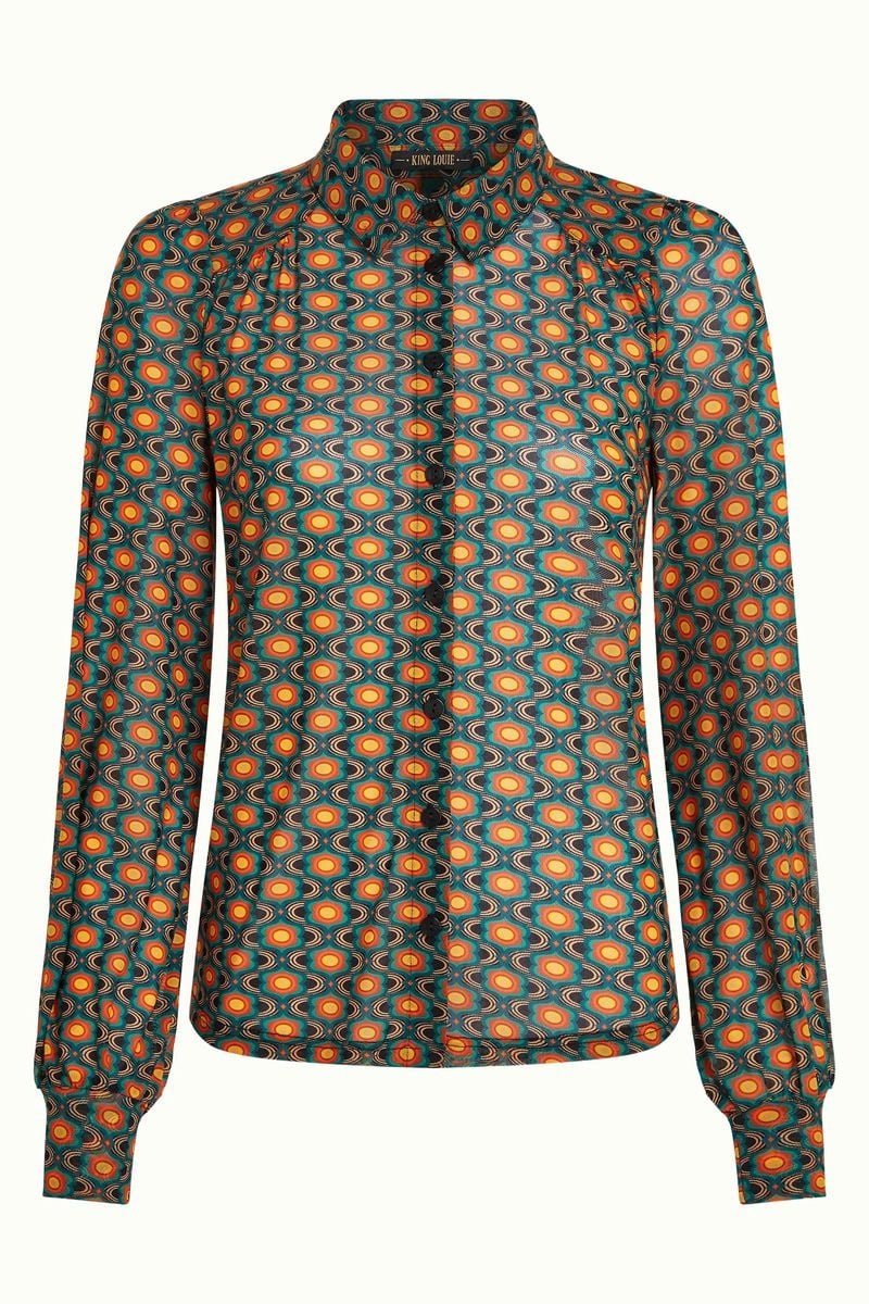 Carina Blouse Duper Mesh  Multi Color