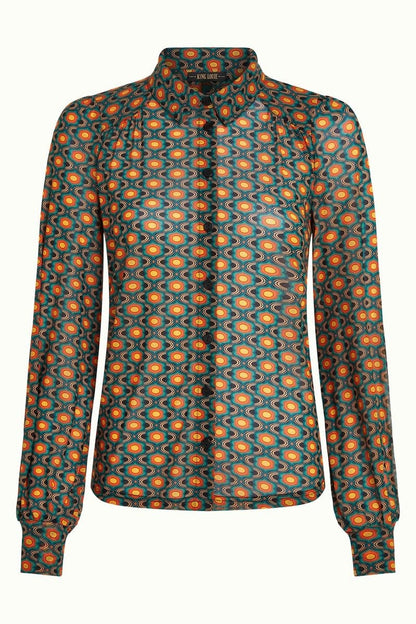 Carina Blouse Duper Mesh  Multi Color