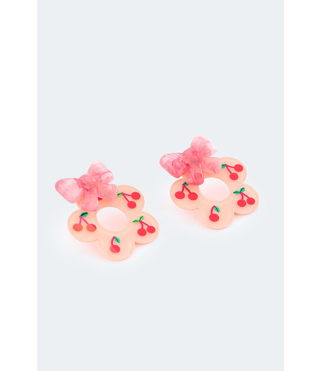 CHERRY FLOWER RETRO EARRINGS