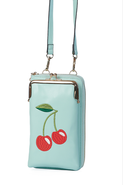 CHERRY PIE CROSS BODY PHONE BAG Mint