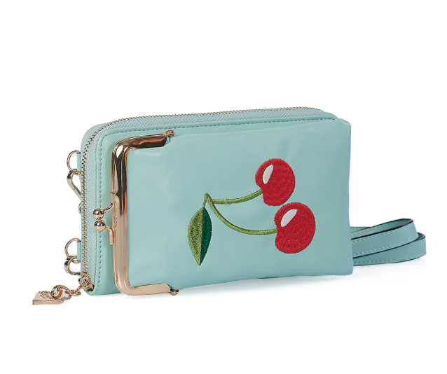 CHERRY PIE CROSS BODY PHONE BAG Mint